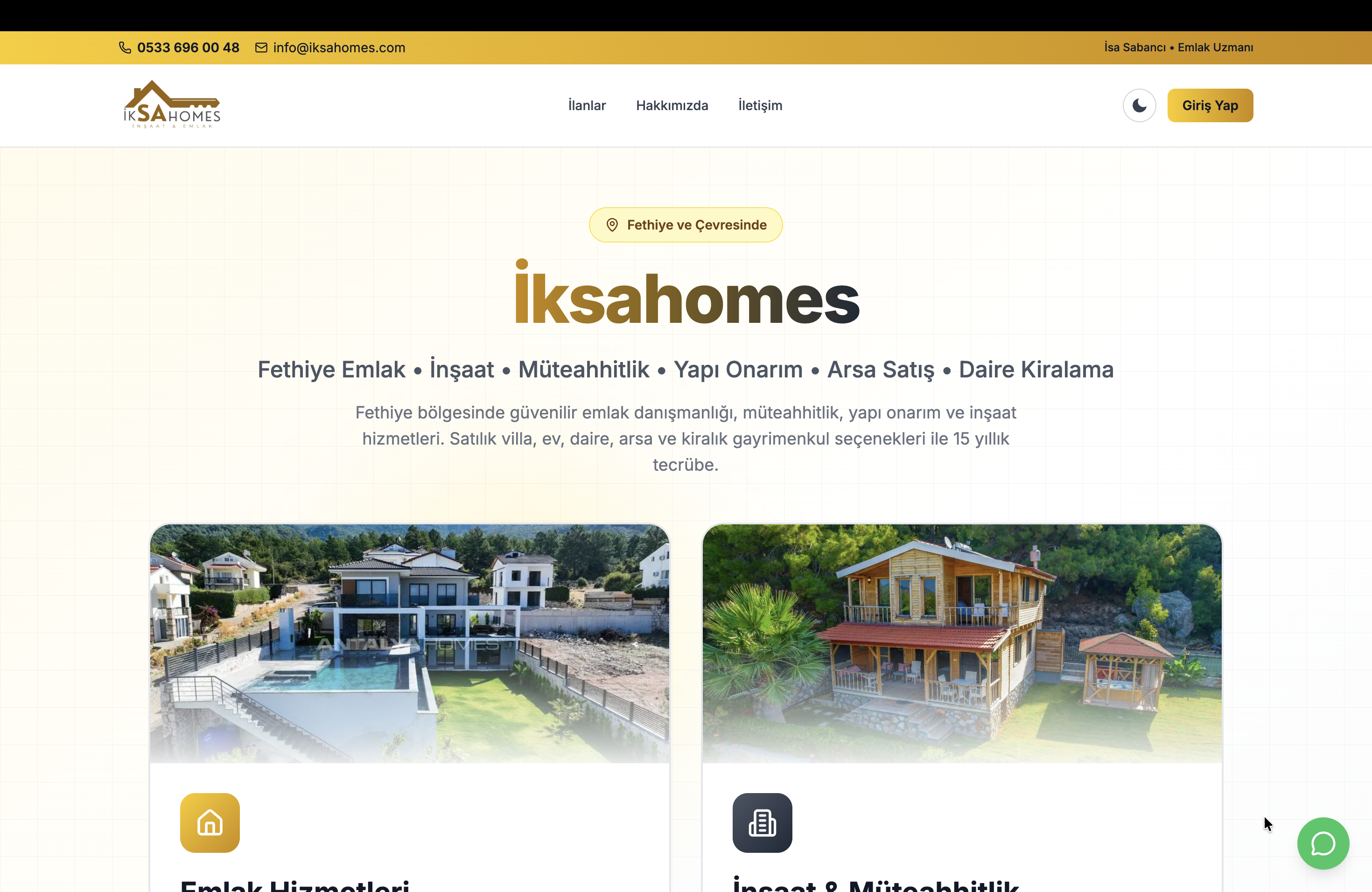 🌐 PROFESYONEL EMLAK WEB SİSTEMİ